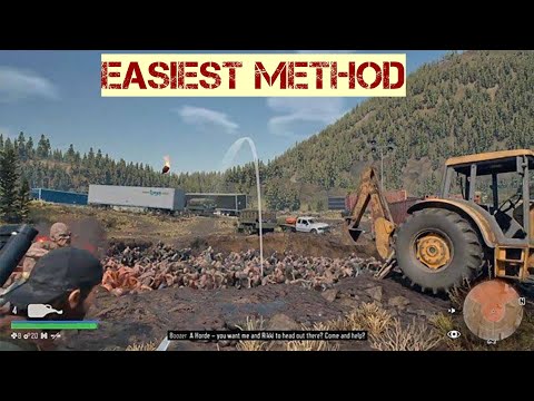 Days Gone - Easiest Way Ever to Clear the Iron Butte Ranch Horde | Keep Them Safe