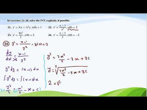 Initial Value Problem Explicitly Solution 22