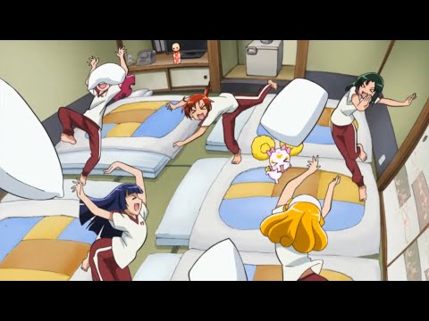 Smile PreCure - The Pillow Fight Scene (Subtitles available)