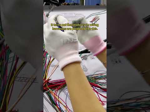It turns out that motorcycle wiring harnesses are produced like this