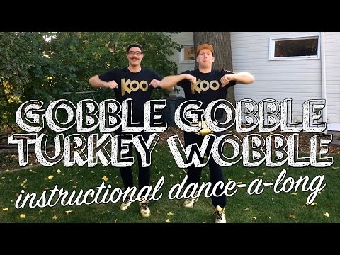 Koo Koo Kanga Roo - Gobble Gobble Turkey Wobble (Instructional Dance)