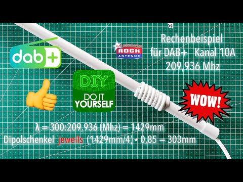 DIY: Build your own DAB+ antenna - 6dB gain #DIY #digitalradio