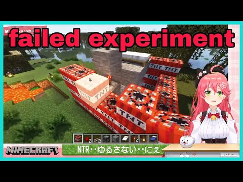 Miko's Epic Failures! Hilarious Hololive Minecraft Experiment