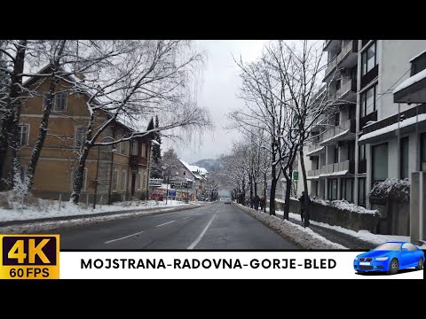 Driving in Slovenia 24: Mojstrana, Radovna, Višelnica, Gorje, Bled - 4K Scenic Car Drive