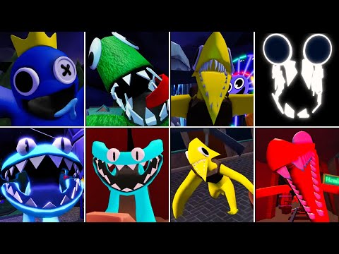 Rainbow Friends Chapter 2 All Jumpscares All New Monsters Jumpscares !!