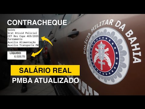 SALÁRIO PMBA ATUALIZADO: quanto ganha um Soldado e um Aluno Soldado