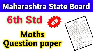 6th Standard Maths Second Semester paper 2022 Maharashtra state board (MSBSHSE)