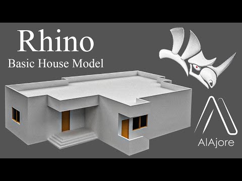 Rhino Tutorial | Architecture - Basic Modern House Modeling (Step by Step)