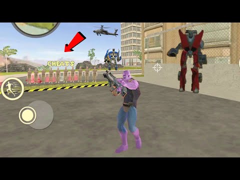 Amazing Thanos Rope Hero: Vice Town (Thanos Fight Army Base) Military Forces - Android Gameplay HD