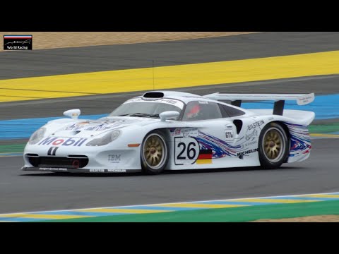 Porsche 911 GT1 EVO 1997 Pure Flat 6 Twin - Turbo Sound & Flames ! Endurance Racing Legends 2021