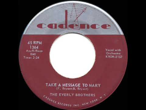 1959 HITS ARCHIVE: Take A Message To Mary - Everly Brothers