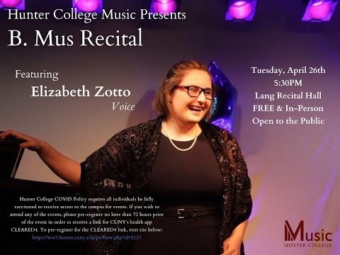 B. Mus Recital - Elizabeth Zotto