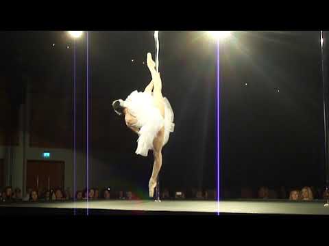 Elena Gibson - performance The Dying Swan ballet & pole show