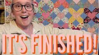 JULY | Finishing my Love & Kisses Quilt - PART 2