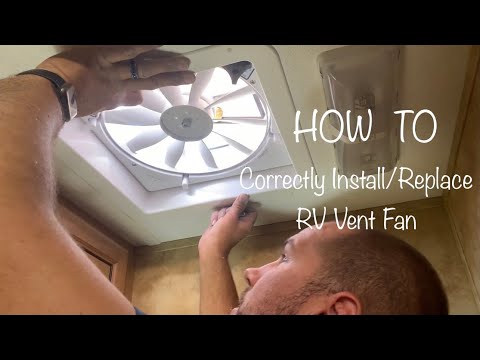 HOW TO Correctly Install/Replace RV Vent Fan