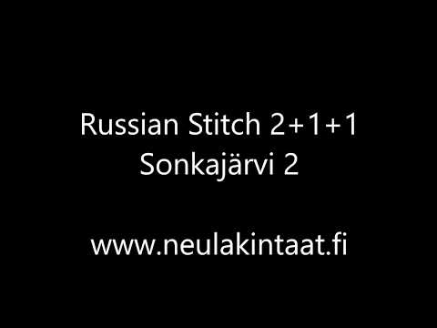 Nalbinding - Russian Stich 2+1+1 - Sonkajärvi 2