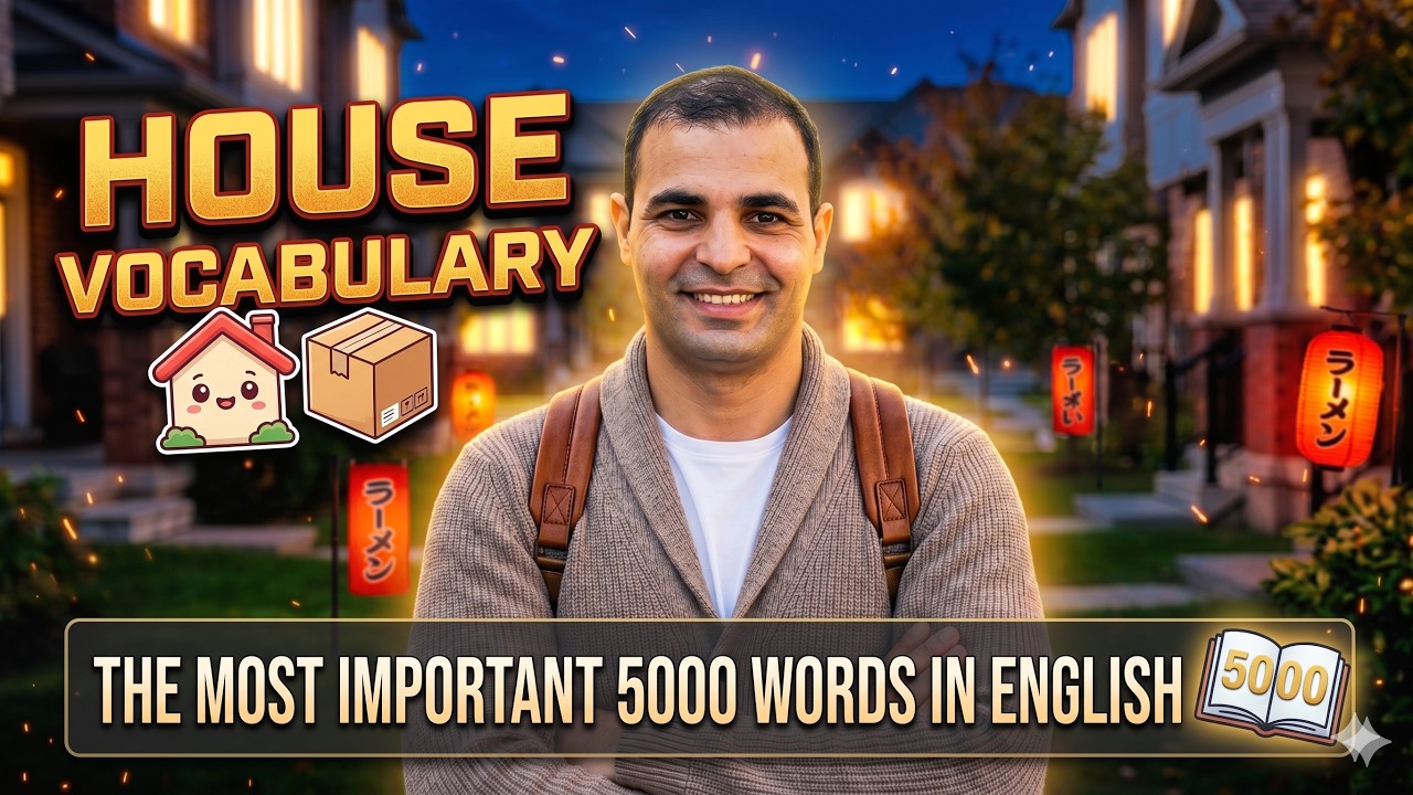 كلمات المنزل الجديد : كورس اهم ٥ الاف كلمة في اللغة الإنجليزية : شرح قاعدة الم?