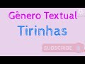 Gênero Textual Tirinhas