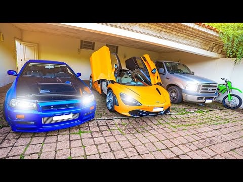 TROUXE TODOS MEUS CARROS E MOTOS PRA CASA NOVA !