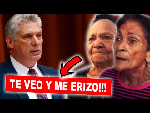 cubanas de Rio Cauto se ERIZAN con Diaz Canel ⚠️🦔