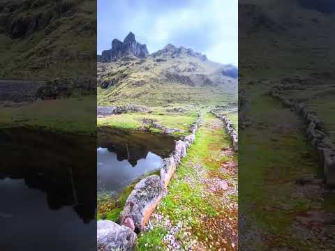 Laguna de QanQan in Calca, Cusco, Peru. What a beautiful view. #cusco #machupicchutravel #andes