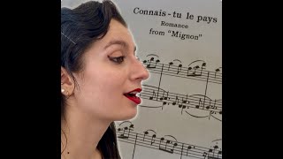 French Text Reading for singers in 3 steps "Connais-tu le pays" - Romance from "Mignon"