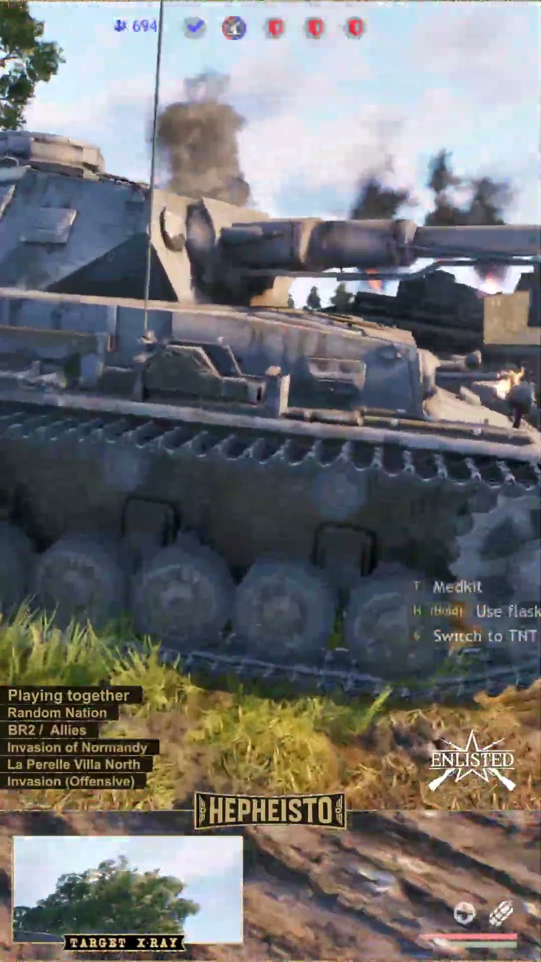 Assaulter Engineer eliminates Panzer IV F2 with TNT Charge