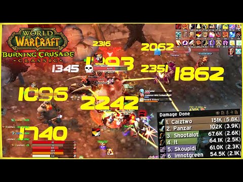 WoW Classic TBC WARRIOR MAULGAR DPS POPPING  - WoW Classic TBC Compilation