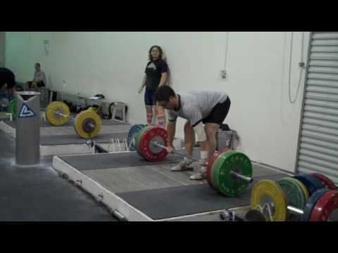 Max Aita with 140kg Clean