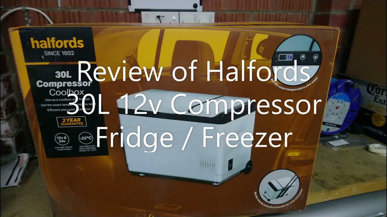 Watch video Halfords 30L Compressor Cooler (budget 12v fridge or freezer) review Now Halfords 30L Compressor Cooler (budget 12v fridge or freezer) review