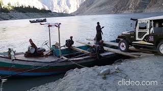 ATTABAD LAKE CROSSING ON BOAT. HUNZA.2012