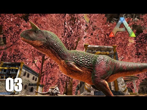A level 135 CARNOTAUR is roaming my base - OSÍRES - Ark Crystal Isles Multiplayer - #03