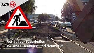 preview picture of video 'Verlauf der KVB-Baumaßnahme zwischen Heumarkt und Neumarkt'