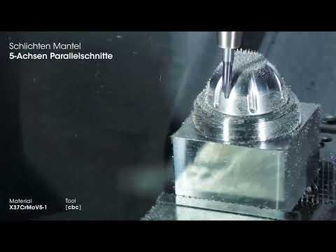 Komplettbearbeitung mit AURA® CBC (Tonnenfräser) im NCG CAM