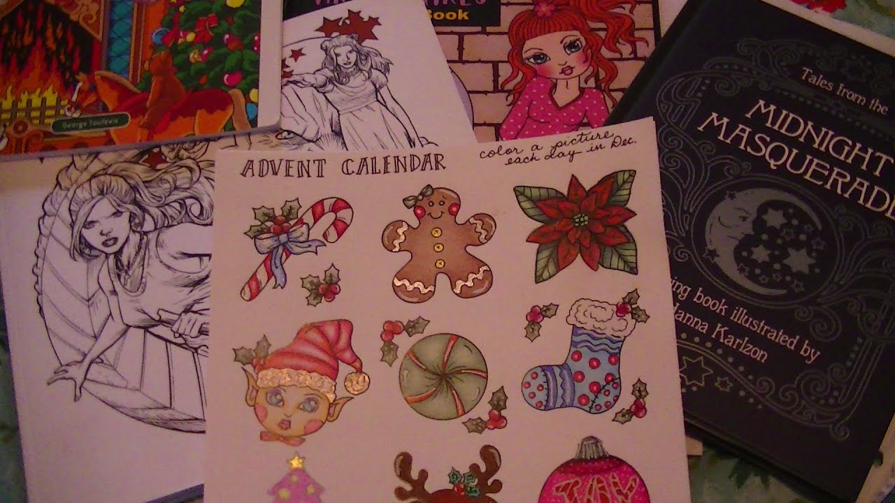 My Completed Coloring Pages August 2021 - March 2022!