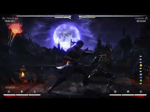 Don't run/meaty against downed Cyrax (Kenshi F21 against Cyrax AA)
