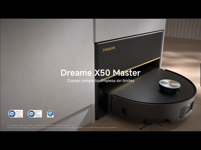 Robot Aspirador y Friegasuelos Dreame X50 Master con Autovaciado Mantenimiento Mínimo 20.000Pa IA video