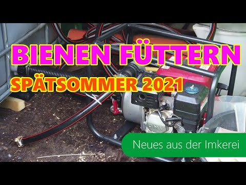 , title : 'Bienen füttern | September 2021 | Imkern im  Sommer | Fütterungstechnik | Neues aus der Imkerei'
