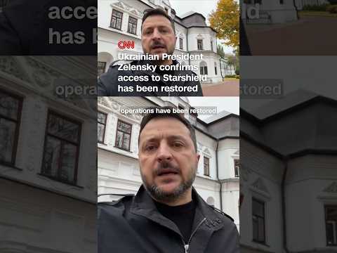 Ukrainian President Zelensky confirms access to Starshield has been restored