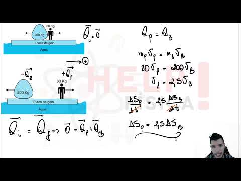 (Famerp 2022) Uma pessoa e um bloco, de 80 kg e 200 kg, respectivamente, estão posicionados no ...