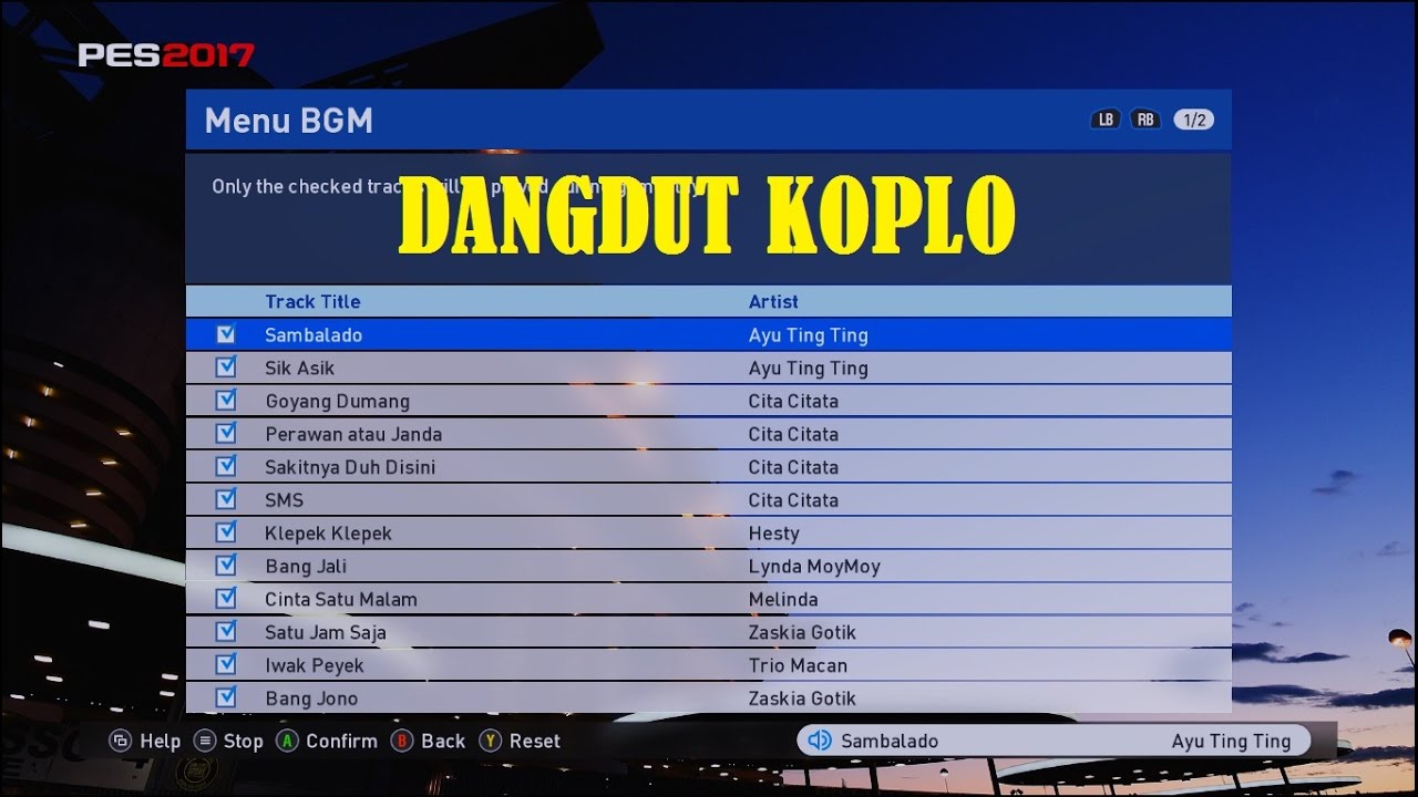 PES 2017 New Playlist - Dangdut Version