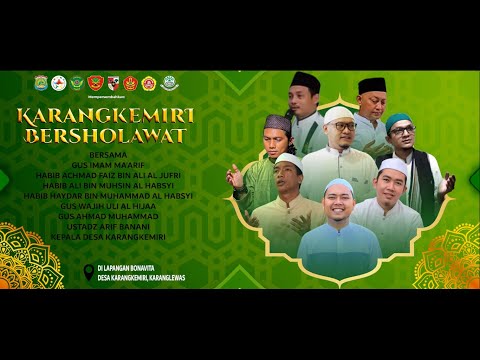 Karangkemiri Bersholawat di Lapangan Bonavita Desa Karangkemiri