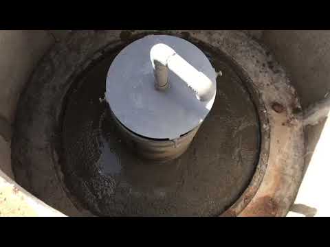 Concrete rcc rainwater harvesting system with recharge shaft...