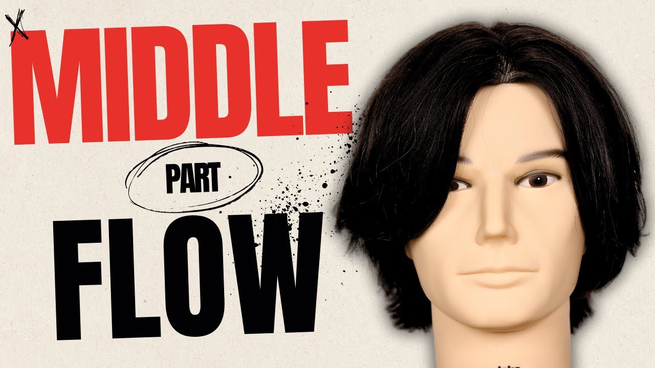 Middle Part Flow Haircut Tutorial