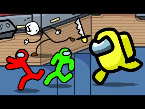 Stickman VS Among Us 4 - AVM Shorts Animation