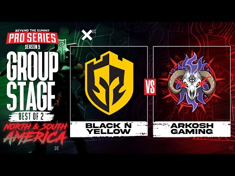 Black N Yellow vs Arkosh Game 1 - BTS Pro Series 9 AM: Group Stage w/ rkryptic & neph