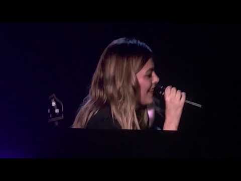 Julien Doré and Louane at Accor Hotels Arena in Paris on December 15