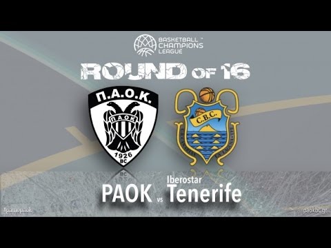PAOK - Tenerife / ΠΑΟΚ - Τενερίφη 66-63 28/02/2017