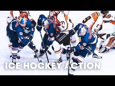 PLAYER'S PERSPECTIVE: from the eyes of an Ice Hockey Player.