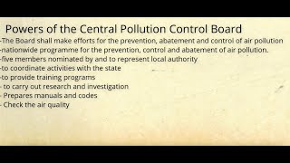 Air (Prevention and Control of Pollution) Act, 1981